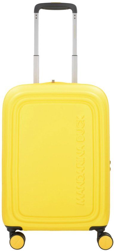 Mandarina Duck Logoduck + Expandable Trolley Duck Yellow Geel 55cm