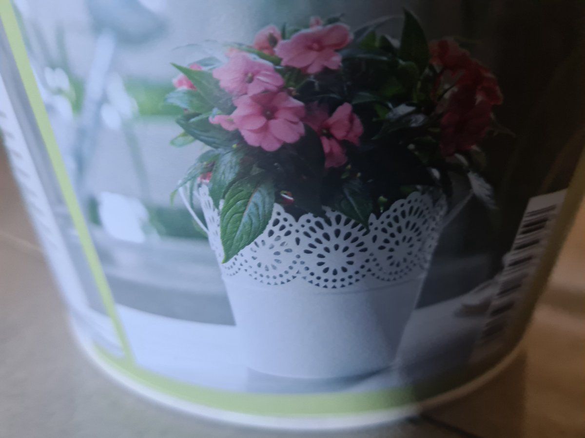 Livarno home Bloempot metaal wit 20 x 18 cm