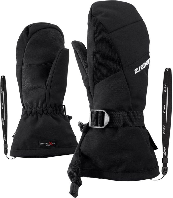 Ziener Lanic GTX + Gore Plus Warm Wanten Kinderen - Zwart - Maat 7,5 - 2022