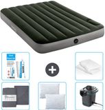 Intex Luchtbed - Twijfelaar - 137 x 191 x 25 cm - Groen