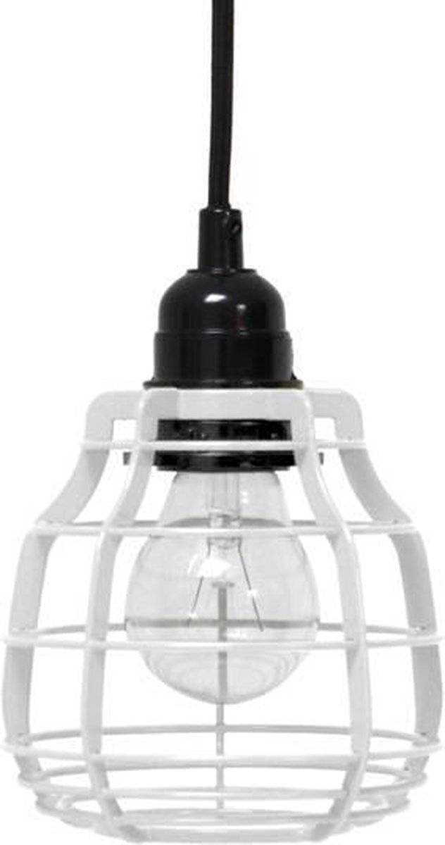 HK Living Lab Lamp - Industriële Hanglamp - Met Pendel - Wit