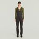 G-Star Slim Dungaree s/l wmn Dames Jumpsuit Katoen Elastaan XS Asfalt GD Herfst/Winter 2025