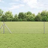 vidaXL - Gelast gaashek - 1000 x 80 cm - Zilver