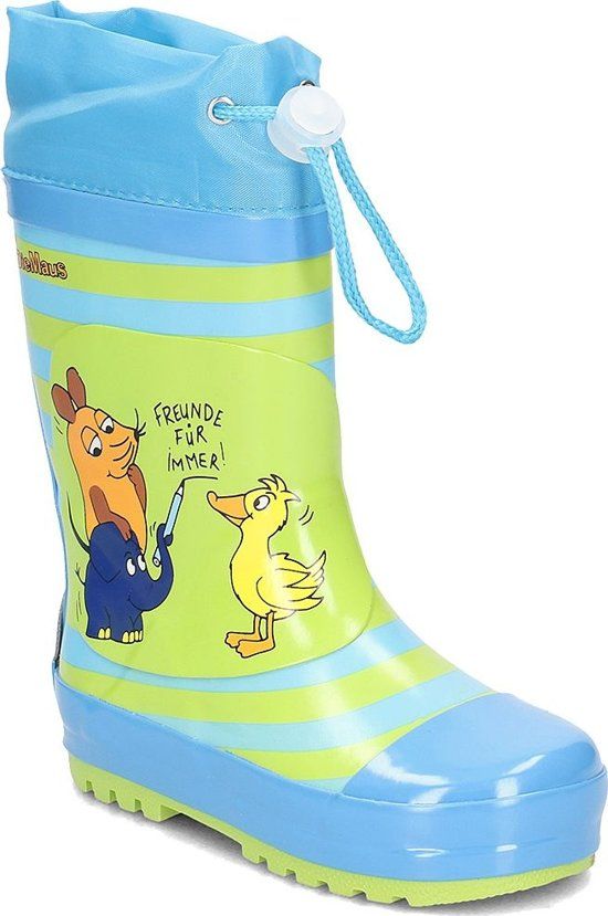 Playshoes Regenlaarzen Friends 4 Ever Maat 32/33 Blauw/groen