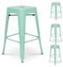 4-delige barkrukken, menthe, brillant, 66 cm hauteur, industriel