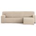 ECOMMERC3 Chaise Long-bankovertrek met korte arm rechts, universeel en veelzijdig, chaise longue, kleur ecru, eenvoudig aan te brengen, voor rugleuning, zitting en armleuningen
