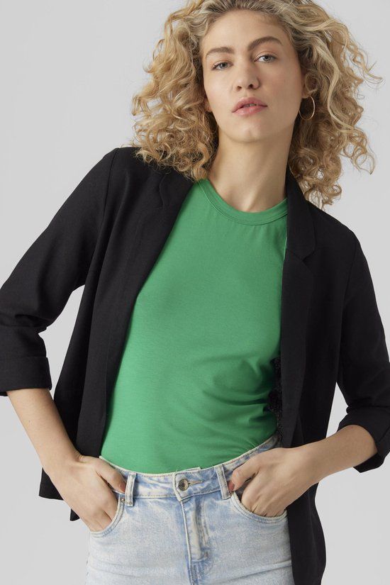 Vero Moda VMJESMILO 3/4 Sleeve Blazer - Black - Women's Size M
