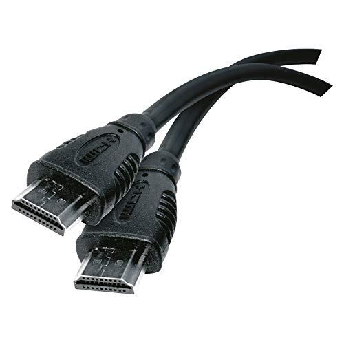 Emos SD 0110 High Speed kabel met Ethernet/HDMI 1.4/Full 4K Ultra HD / 3D / ARC ondersteuning A-stekker 10 m zwart compatibel met plasma en LCD-tv's, Xbox, PS3, PS4, PC, HDTV