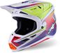 Alpinestars S-M7 Fuse ECE 22.06 Blanc Jaune Fluo Violet Brillant, Taille: XXL