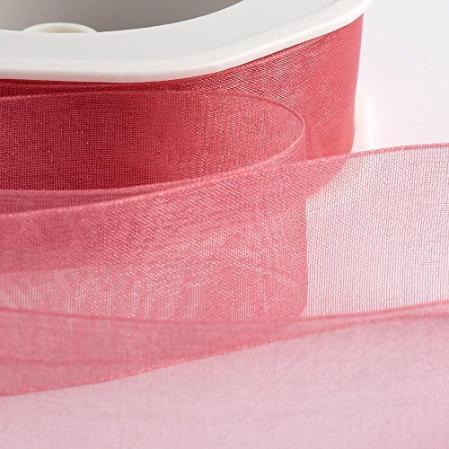 Italian Options Organza Lint 15mm x 20M - Roze