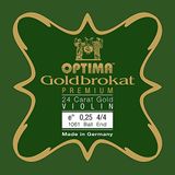 OPTIMA Goldbrokat 24K GOLD Premium Viool E1 0.26 Ball End 3/4