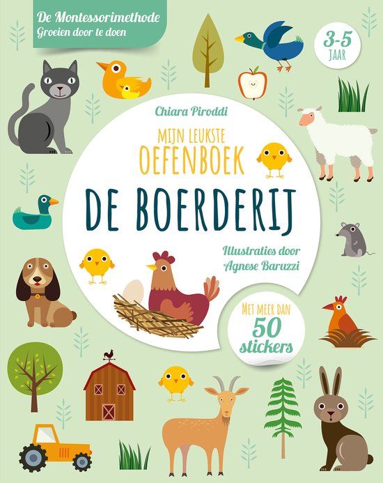De Rebo Productions De boerderij - Mijn leukste oefenboek: De Montessorimethode: groeien door te doen