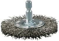 Rondborstel Zeskant 1/4\"x65mm RVS - D-76629