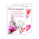 afie 69-3938 Kaart, 3 kleppen, Tu me Manques