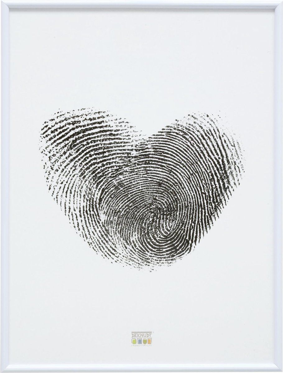 Deknudt Frames Fotolijst - Smal wit kunststof - S011S1 - 40x50 cm