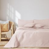 AmeliaHome Amulime Meadore dekbedovertrek - poederroze - 200x220 cm