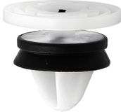 Restagraf Paneelklemmen voor binnenbekleding en deur in zak, voor voertuigen Renault/Peugeot/PSA/Nissan, 8,2 mm, pons, 8 stuks, wit/zwart