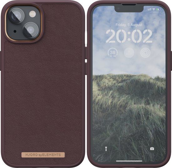 Njord byELEMENTS iPhone 14 Plus hoesje - Bruin
