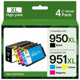 HP Cartouches couleur 950XL, 951XL, multipack pour Officejet Pro (4-pack)