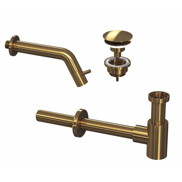 Ink 3A fonteinkraan inbouw Brushed mat goud 9902423