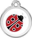 Red Dingo Hondenpenning Lieveheersbeestje RVS 38 mm