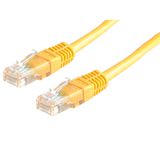 Roline patchkabel Cat.5e (Klasse D) UTP, PoE, geel, 1 m