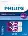 Philips FM64FD05D USB 2.0 Flash Drive - 64GB - Purple/White - 2 Pack