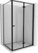 Mexen Mist-F cabine de douche pliable droite 80 x 95 cm, cadre noir, noir