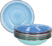 MamboCat Blue Set van 6 blauwe soepborden