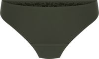 Hunkemöller Dames Lingerie Invisible string Lace Back - Groen - maat M