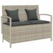 VidaXL Banc de jardin plastique, acier gris foncé