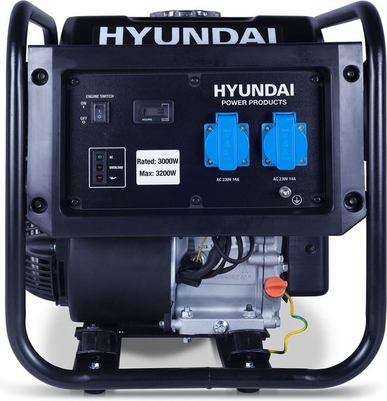 HYUNDAI convector generator 3,2 kW - Laag oliepeil alarm - Quick start - Slechts 29 kg