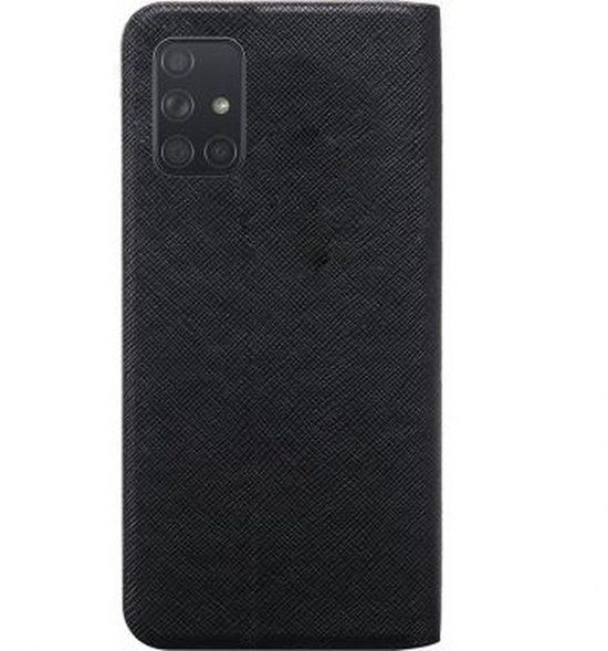 Bigben Connected, Hoesje geschikt voor Samsung Galaxy A71 - Folio met Kaarthouder & Videostandaard, Zwart