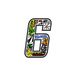 Quattroerre 13356 nummer 6 Sticker Bomb