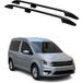 Omac Dachgepäckträger, Querstange, für VW Caddy IV, Baujahr 2015-2020, Modell L1, aus Aluminium, schwarz