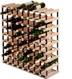 SMH LINE® Wijnrek - 72 flessen - Traditional Wijnrek - Metaal en Hout
