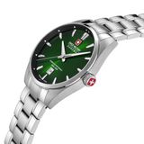 SWISS MILITARY HANOWA Thunder SMWGH0007903 Herenhorloge Staal Zilverkleurig Groen