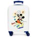 Joumma Disney Minnie Party Cabinekoffer, wit, kinderkoffer, harde ABS-kunststof, combinatieslot aan de zijkant, 28,4 l, 2 kg, 4 dubbele wielen, handbagage, Here We Go, Talla única, Koffer 50