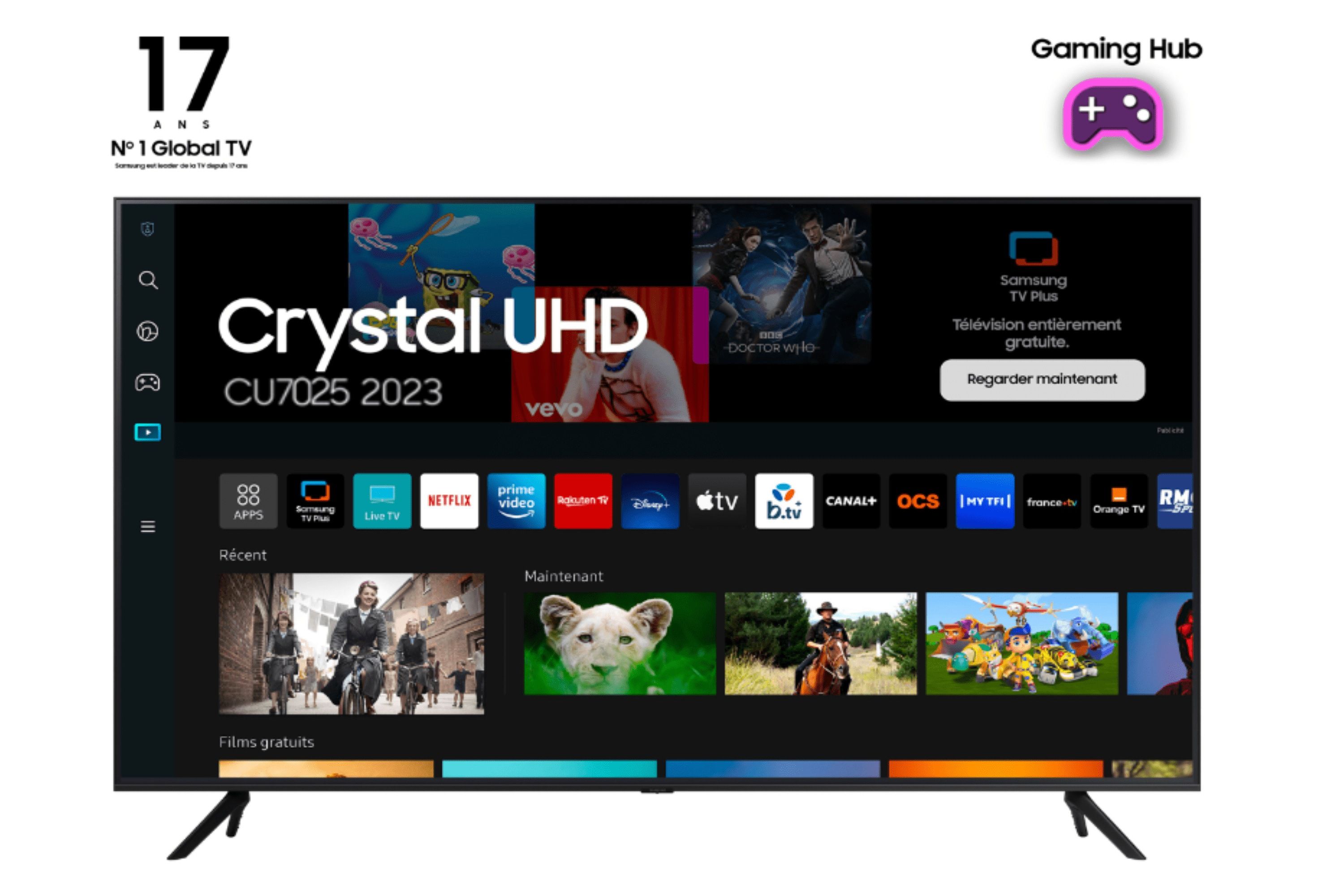 Samsung TU50CU7025 / LED screen / 50 inch / 2023