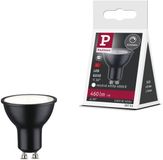 Paulmann Standaard LED Spot GU10 - 230V - Dimbaar - 460 lm - 7W - 4000K Neutraal Wit - Zwart Mat