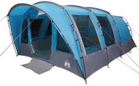 vidaXL Tunneltent voor gezin 8-persoons waterdicht blauw
