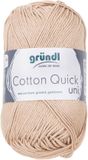 Gründl Wolle 865-139 Cotton Quick Uni Breigaren Beige