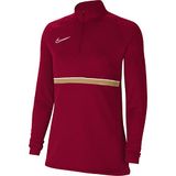 Nike Academy 21 Sporttrui - Maat M - Vrouwen - donkerrood - goud