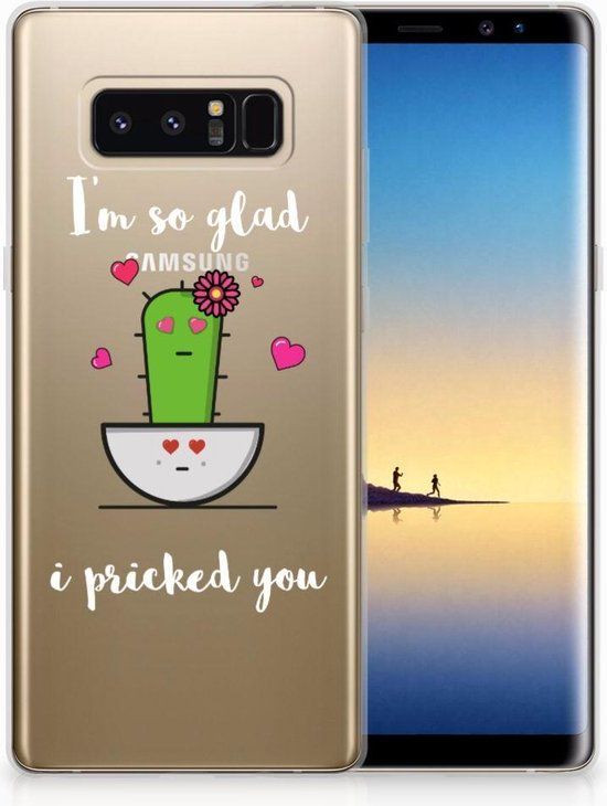 Samsung Galaxy Note 8 TPU Hoesje Design Cactus Glad