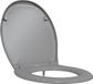 vidaXL Toiletbril Grijs 47 x 37 x 4 cm Duroplast
