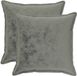 vidaXL - Housse de coussin - 2 pièces - BOIS - Gris foncé - 80 x 80 cm - Flanelle