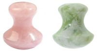 Merkloos Gua Sha massagegereedschap in de vorm van een natuurlijke kwartspaddenstoel