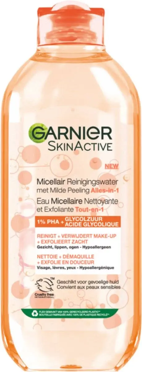 Garnier SkinActive Milde Peeling Alles-in-1 Micellair Reinigingswater - 400 ml