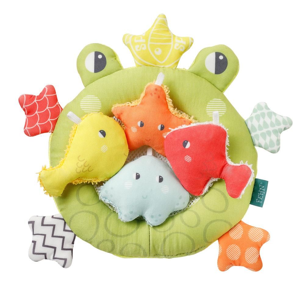 Fehn Frog fishing net Bath animal Boy/Girl Children Multicolour Fabric,Polyester 150 mm