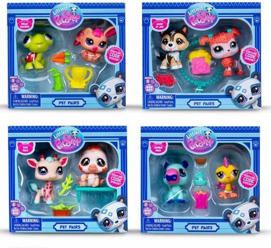 Bandai Namco Bandai Littlest Pet Shop Pet Pairs speelgoedfiguren – BF00525